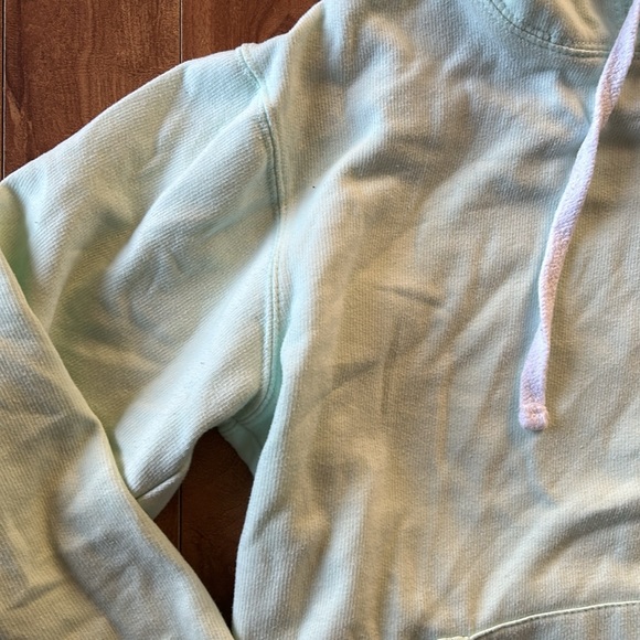 🌟Women’s Fleece Mint Green Long Sleeve Hoodie - Picture 5 of 9
